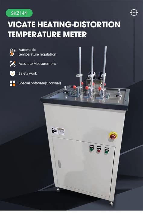 PC type Vicat Heating-distortion Temperature Meter store|heat deflection test vs vicat.